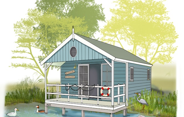 Verblijf 1 week met 4 personen in de zomer in een Kinderdijk Cottage op Vakantiepark Molenwaard!